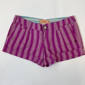 Billabong Lavender Striped Shorts SZ 7